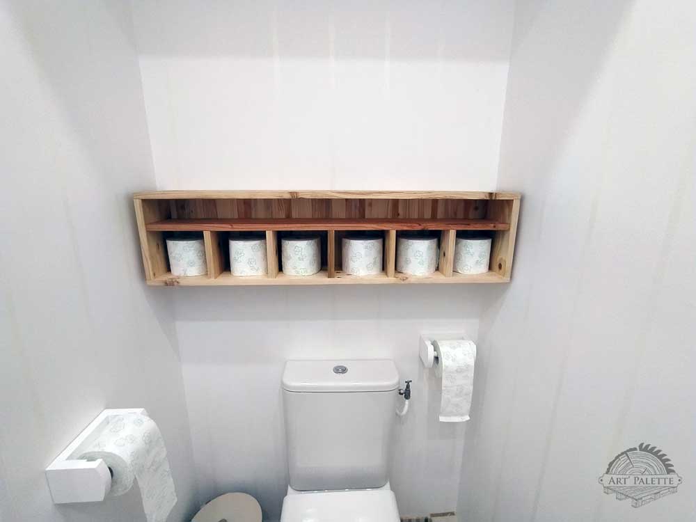 Meuble de wc en bois de palette - Art'Palette